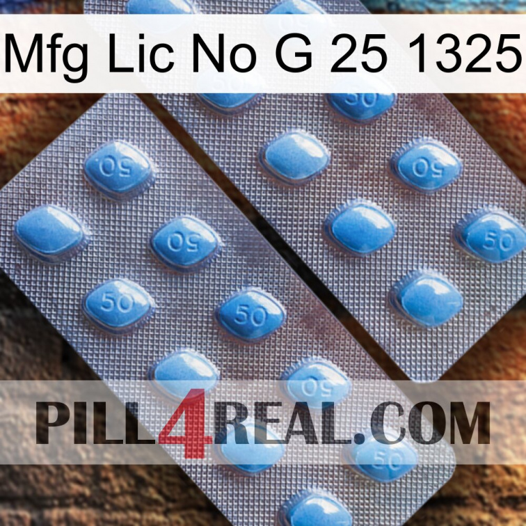 Mfg Lic No G 25 1325 viagra4